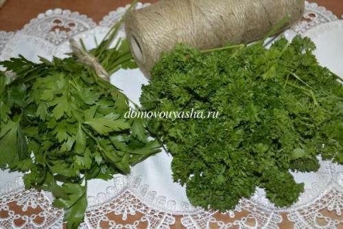 Как заморозить петрушку кубиками. Как заморозить петрушку
