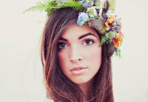 Венок из живых цветок – для особенной невесты!