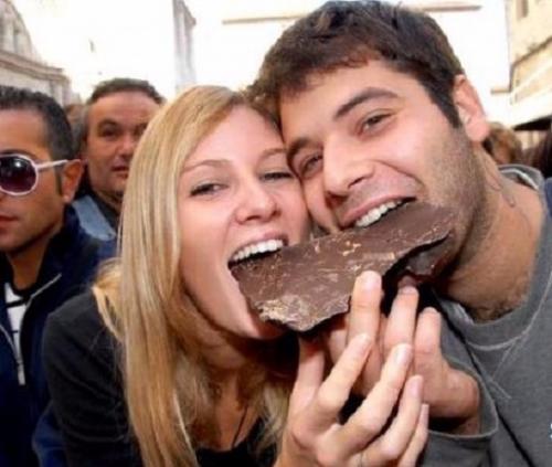 Фестиваль шоколад в Перудже. 