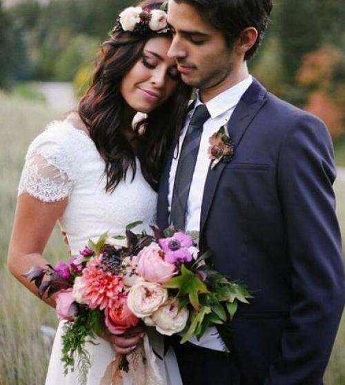 Венок из живых цветок – для особенной невесты!