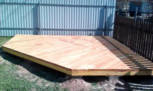 Строительство беседки 04