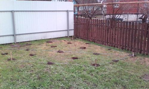 Строительство беседки 01