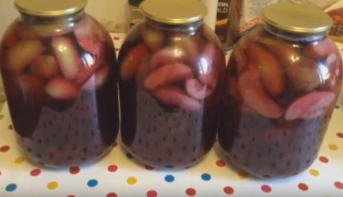 Виноград на зиму рецепты. Компот из винограда и яблок на зиму простой рецепт без стерилизации на 3 литровую банку