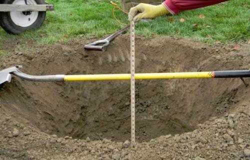 Подготовка ямы для посадки яблони осенью. Подготовка места 04 Подготовка ямы для посадки яблони осенью. Подготовка места 04