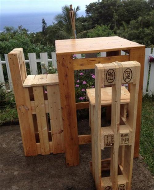 Паллеты на даче 04