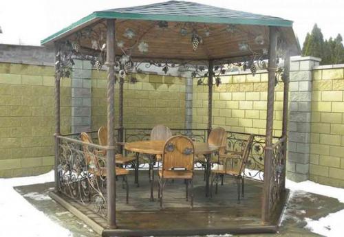 Виноградная беседка своими руками. Конструкции беседок