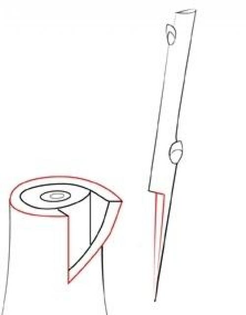 Прививка деревьев за кору. Прививка с седлом за кору