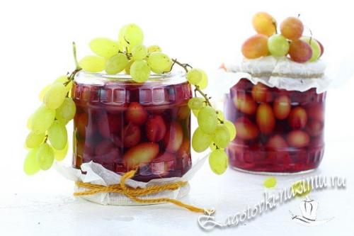 Маринованный виноград на зиму. Вкусный маринованный виноград на зиму в банках