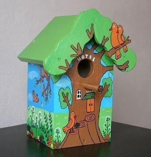 Делаем и декорируем скворечник 06