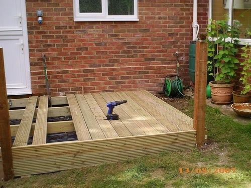 Деревянная площадка к дому своими руками 05
