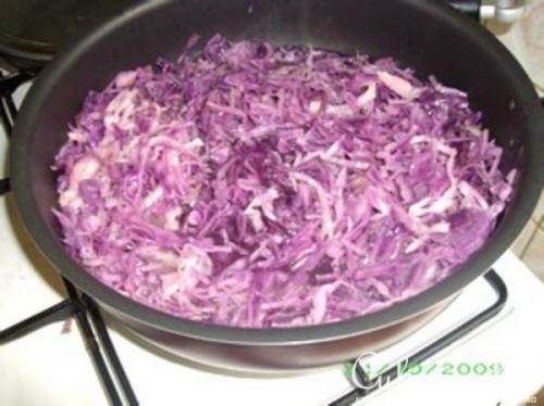 Солянка из красной капусты. 