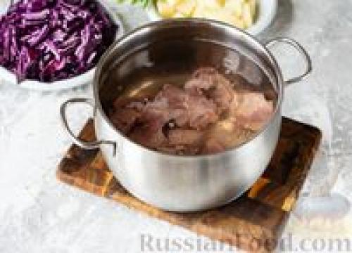 Щи из краснокочанной капусты 05