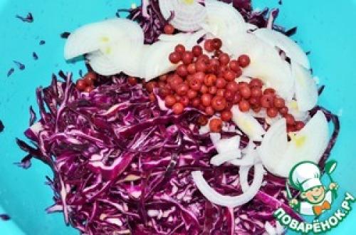 Салат из краснокочанной капусты с луком. Рецепт «Салат из краснокочанной капусты»: