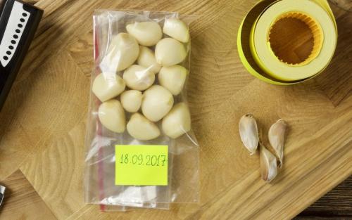 Заморозка чеснока на зиму. Как заморозить чеснок