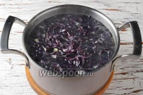 Суп из краснокочанной капусты 04