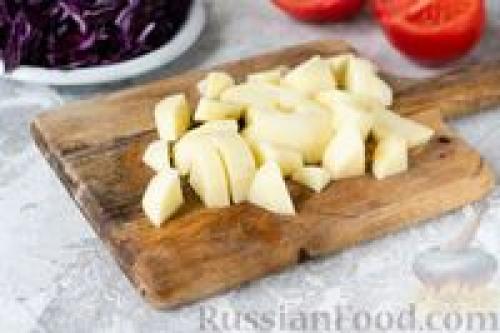 Щи из краснокочанной капусты 04