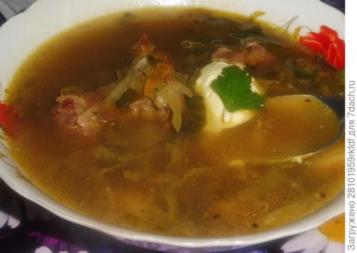 Щи из красной капусты в мультиварке. Щи из щаницы