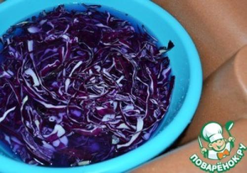 Салат из краснокочанной капусты с луком. Рецепт «Салат из краснокочанной капусты»:
