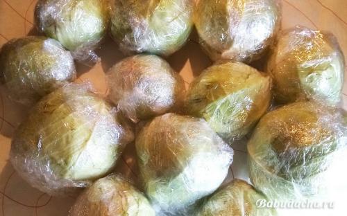 Как хранить капусту в пищевой пленке. Личный опыт хранения капусты в пищевой пленке