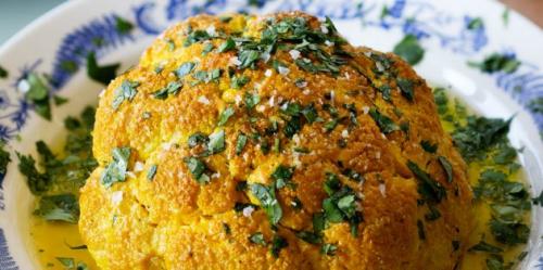 Цветная капуста рецепты.  Маринованная цветная капуста в духовке