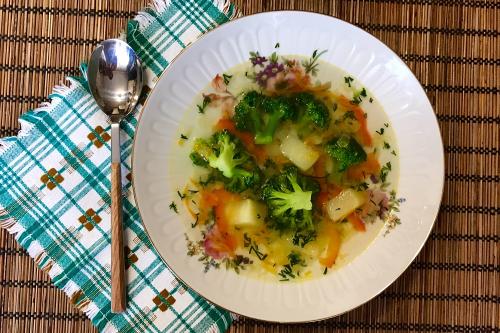 Постный суп пюре из брокколи и цветной капусты. Суп из брокколи диетический и постный