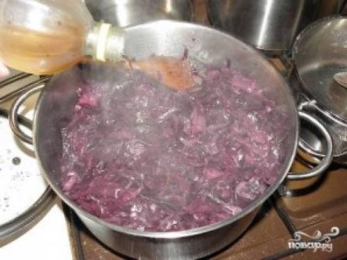 Тушеная краснокочанная капуста по-чешски. Тушеная красная капуста по-чешски
