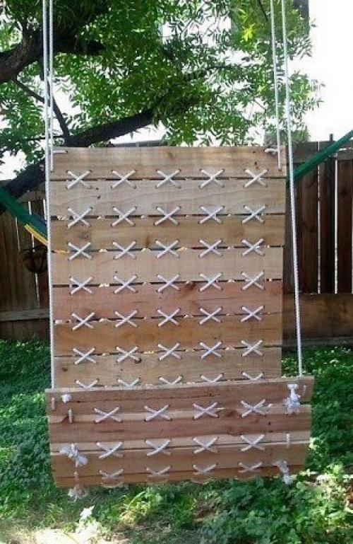 Гамак-кресло для дачи своими руками 05