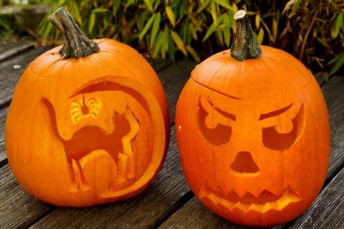 Поделки из тыквы на Хэллоуин. Тыква на Хэллоуин