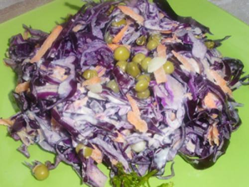 Салат из капусты краснокочанной с майонезом. Рецепт «Салат из краснокочанной капусты Любимый»: 07