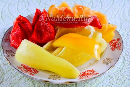 Сколько бланшировать перец. Рецепт 4: перец маринованный сладкий с маслом и чесноком