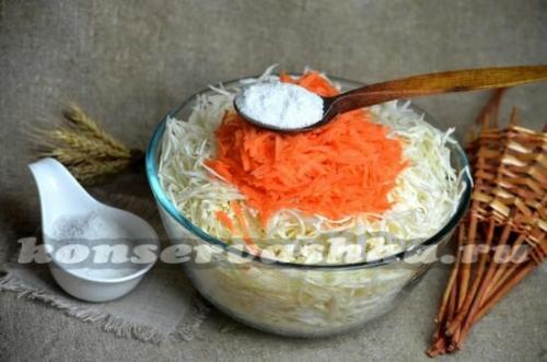Квашеная капуста сухой посол. Хрустящая квашеная капуста сухого посола