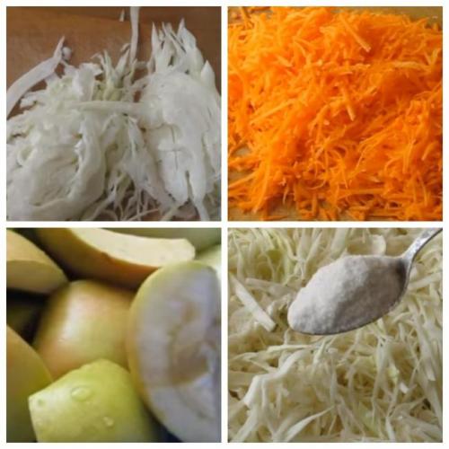 Квашеная капуста с яблоками в кастрюле. Квашеная капуста с яблоками на зиму