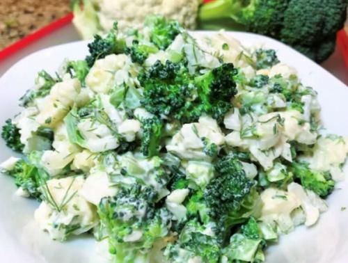 Брокколи и цветная капуста с яйцом. Простой и вкусный салат из цветной капусты и брокколи