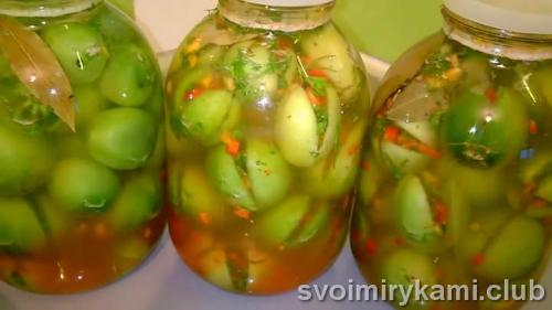Квашеные зеленые помидоры с начинкой. Вкусные квашеные зеленые помидоры