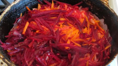 Борщ с синей капустой. Борщ из красной капусты