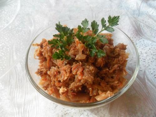 Тушеная красная капуста с яйцом. Приготовление тушеной капусты с яйцом — пошаговая инструкция