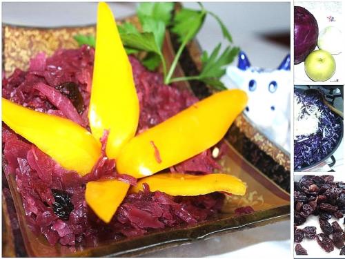 Тушеная красная капуста с яблоками. Капуста красная тушеная с яблоком