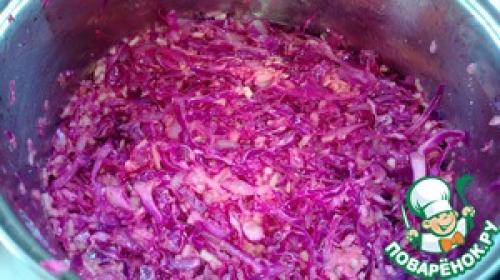 Тушеная краснокочанная капуста по-чешски. Капуста краснокочанная по-чешски