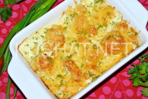 Цветная капуста в духовке со сметаной. Цветная капуста в сметане в духовке – рецепт