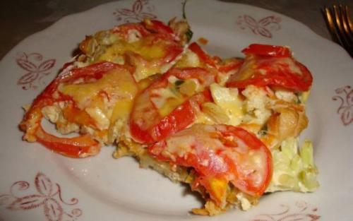 Цветная капуста с яйцом и помидорами. Цветная капуста с помидорами и яйцом