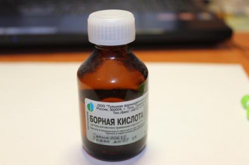 Борная кислота спиртовой раствор инструкция по применению. Борная кислота (Boric acid) 05