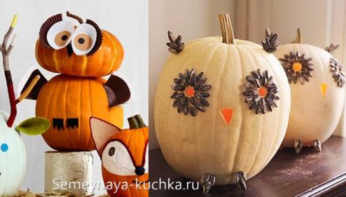 Поделки из тыквы своими руками. Поделки из ТЫКВЫ (84 фото) для сада и школы.