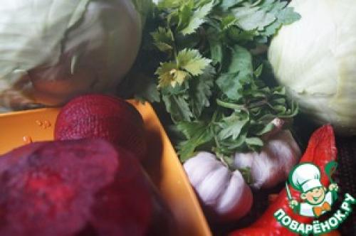 Грузинская капуста красная. Та самая капуста по-грузински