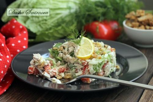 Салат с пекинской капустой пп. ПП салат с курицей и пекинской капустой
