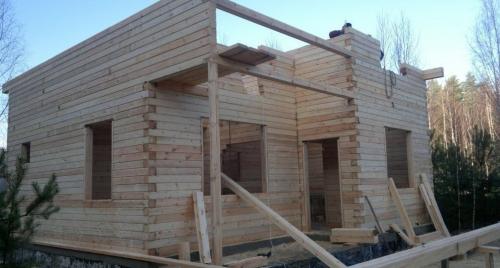 Строительство дома из бруса 8х8 02