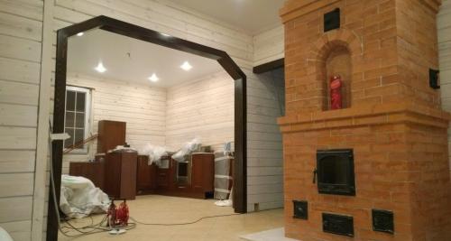 Строительство дома из бруса 8х8 04