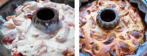 Заморозить яблоки для шарлотки. 