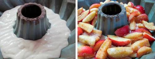 Заморозить яблоки для шарлотки. 