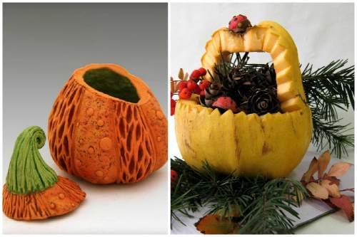 Поделка чайник из тыквы. Поделки из тыквы своими руками- идеи и мастер классы