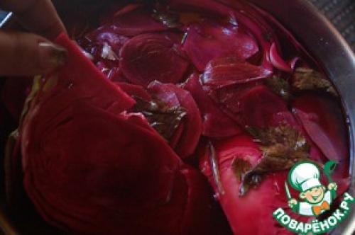 Грузинская капуста красная. Та самая капуста по-грузински